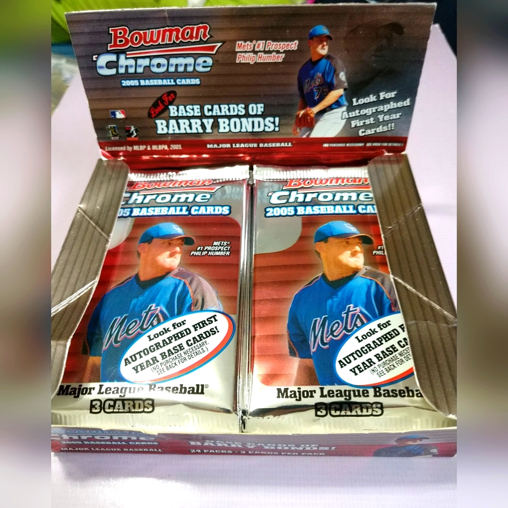 2005 Bowman Chrome HOBBY Pack (Justin Verlander Rookie RC Refractors ?? - Picture 9 of 9